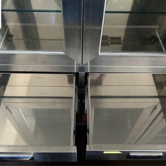 A+Bセット Muranaka 両開き ステンレス製 医療棚 ガラス キャビネット 飾り棚 収納棚 まとめて MEDICAL PRODUCTSの画像