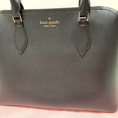 kate spade NEWYORK ケイトスペード ブラックレザー　2WAYハンドバッグ・ショルダー 超美品の画像
