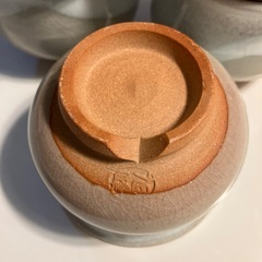 萩焼 湯呑み5個の画像