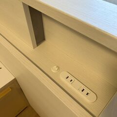  ニトリ 収納付 シングルベッド フレーム アザン3 チェスト 40J/WWの画像