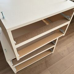  ニトリ 収納付 シングルベッド フレーム アザン3 チェスト 40J/WWの画像