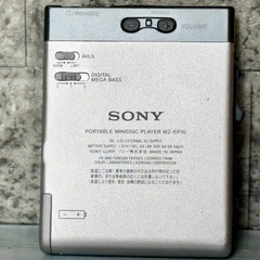 SONY ポータブルMDプレーヤー MZ-EP10の画像