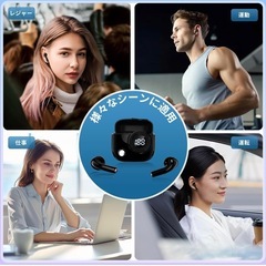 ワイヤレスイヤホン Bluetooth Hi-Fi ノイキャン 24時間連続再生の画像