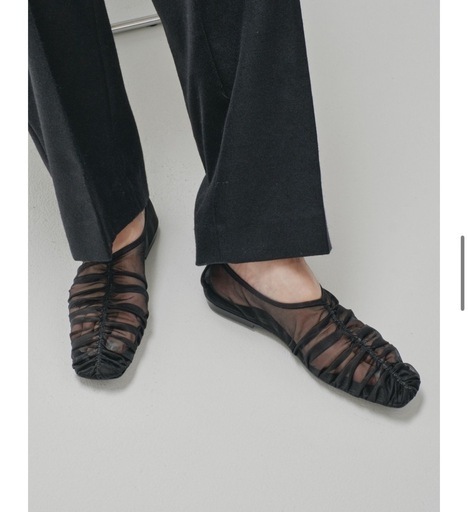Sheer Gather Flatshoes 37 BLACK 新品未使用 Sheer Gather Flatshoes 37 BLACK 新品未使用