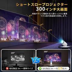 プロジェクター Android TV12.0 搭載 4K対応 ホームシアターの画像