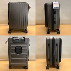 MEER フロントオープン スーツケース Sサイズ（40L）グレー 未使用品の画像