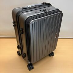 MEER フロントオープン スーツケース Sサイズ（40L）グレー 未使用品の画像