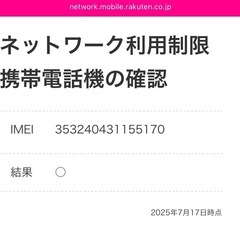 楽天ハンド 赤 64Gの画像