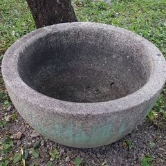 石臼　ガーデニング　日本庭園　メダカ鉢　手水鉢の画像