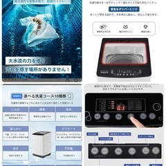 新品大容量8キロ洗い、洗濯機訳ありの画像