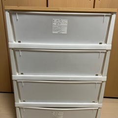 7月末まで　天板付き チェスト 4段の画像