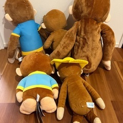 おさるのジョージ　ぬいぐるみ　お砂場セット　セットの画像
