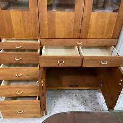 【愛品館 江戸川店 】3枚スイング扉カップボード CHARDONNAY（シャルドネ）の画像