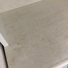 キャビネット　カップボード　木目調　ホワイトの画像