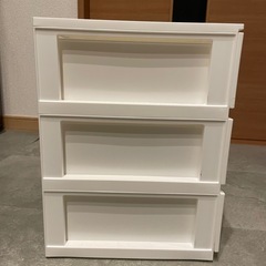 引き出し3段　ニトリの画像