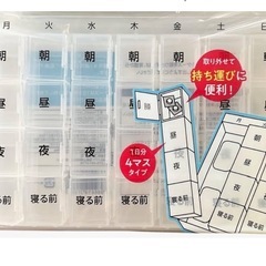 介護にも便利　壁掛けお薬ケース　カレンダー型の画像