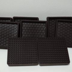 新品未使用！8枚入 滑り止め 騒音防止 ズレ防止 ブラウンの画像