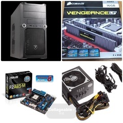 自作ゲーミングデスクトップPC  Windows 10 Home Core i5-3470 GeForce GTX 970(4GB) メモリ16GB SSD 120GB HDD 1TB Blu-ray Bluetooth の画像