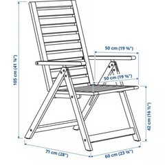IKEA リクライニングチェア 屋外用（詳細ご確認ください）の画像