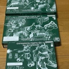 【プレバン限定】プラモデル 装甲騎兵ボトムズ　HGスコープドッグ拡張パーツセット3、4、5の画像