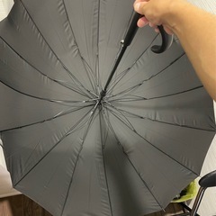 ※美品　Muslish ブラック 長傘 16本骨 の画像