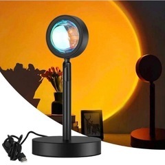 【未使用品】サンセットライト 夕焼けライト 夕日投影ランプ 夕陽 日没 お洒落インテリア 雰囲気作り インスタ映えの画像