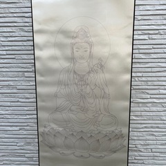 観音菩薩　掛け軸の画像