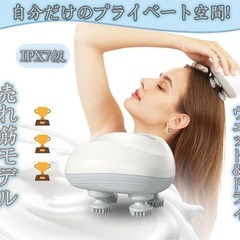 【新品未使用】電動頭皮ブラシ 乾湿両用 3D振動 頭皮ブラシ スピード調整可能  全身使用可能の画像