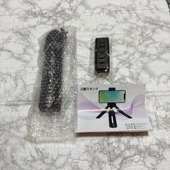 【新品未使用】プロジェクター カメラ適用 1/4インチ 卓上三脚 ミニ三脚 M6規格 ブラックの画像