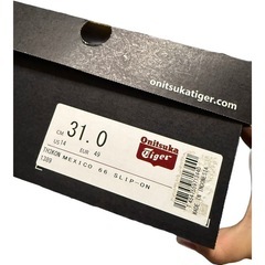 【新品】𝐎𝐧𝐢𝐭𝐬𝐮𝐤𝐚 𝐓𝐢𝐠𝐞𝐫 MEXICO 66 SLIP ON 31cmの画像