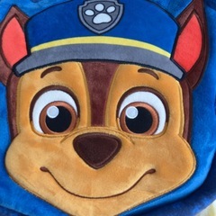 【新品未使用】パウ・パトロール　チェイス　顔型フェイスリュック　ベビーキッズ子ども　マチありの画像