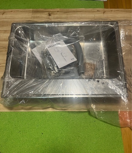 BOHOLMEN ボーホルメン はめ込み式シンク 1ボウル, ステンレススチール, 76x55 cm, IKEA, 排水トラップ(別売)付き　※値段交渉可