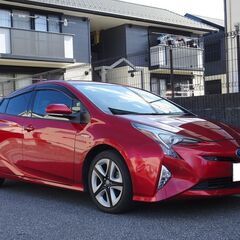 車検満タン プリウス Aツーリングセレクション トヨタセーフティセンス プリクラッシュ レーダークルーズ ナビ フルセグTV Bluetooth バックモニター 黒本革シート シートヒーター LEDライト LEDフォグ ETCの画像