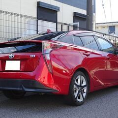 車検満タン プリウス Aツーリングセレクション トヨタセーフティセンス プリクラッシュ レーダークルーズ ナビ フルセグTV Bluetooth バックモニター 黒本革シート シートヒーター LEDライト LEDフォグ ETCの画像