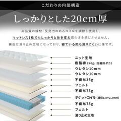 セミシングルショート　マットレスの画像