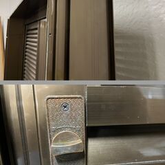玄関 ルーバー式 網戸 郵便受け 鍵無し 幅81.5cm×奥行15cm×高さ191.5cm の画像
