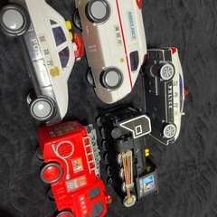 音のなる 救急車 消防車 機関車 5台セットの画像