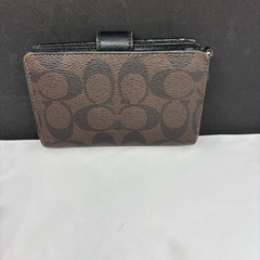 COACH ブラウン 二つ折り財布の画像