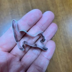 猫のクッキー型中古品の画像