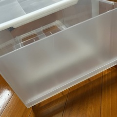 【譲渡先確定済】無印良品　ポリプロピレン収納ケース　中 の画像