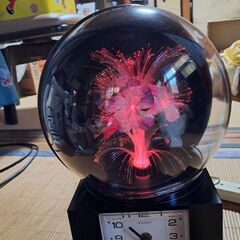 くるくる廻るファイバーお花の画像