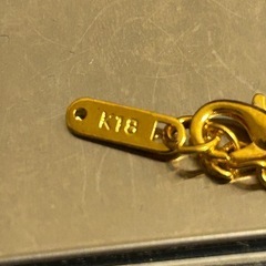 k18刻印　クロスネックレス　18金GFの画像