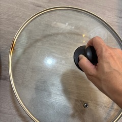 フライパンとガラス蓋セットの画像
