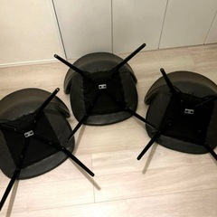 値下げしました‼️訳ありダイニングチェアー3点セットの画像