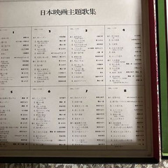 日本映画主題歌集　8枚組レコードセットの画像