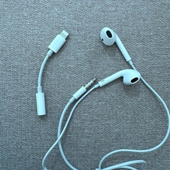 アップル　有線イヤホン 変換アダプタの画像