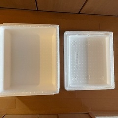 【ほぼ新品】発泡スチロール製保冷ボックスの画像