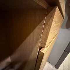 無印　木製カップボード　オーク材　　の画像