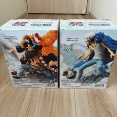 【新品未開封2個セット】ワンピース 戦光絶景 トラファルガー・ロー マーシャル・D・ティーチの画像