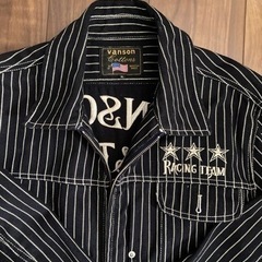 美品 VANSON バンソン  刺繍 つなぎ オールインワン XLの画像